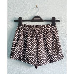 Zara | Patterned Drawstring Dress Shorts